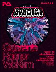cartel promocionando una fiesta de música electrónica