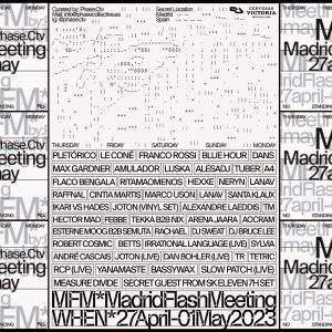 cartel MFM festival música electrónica madrid