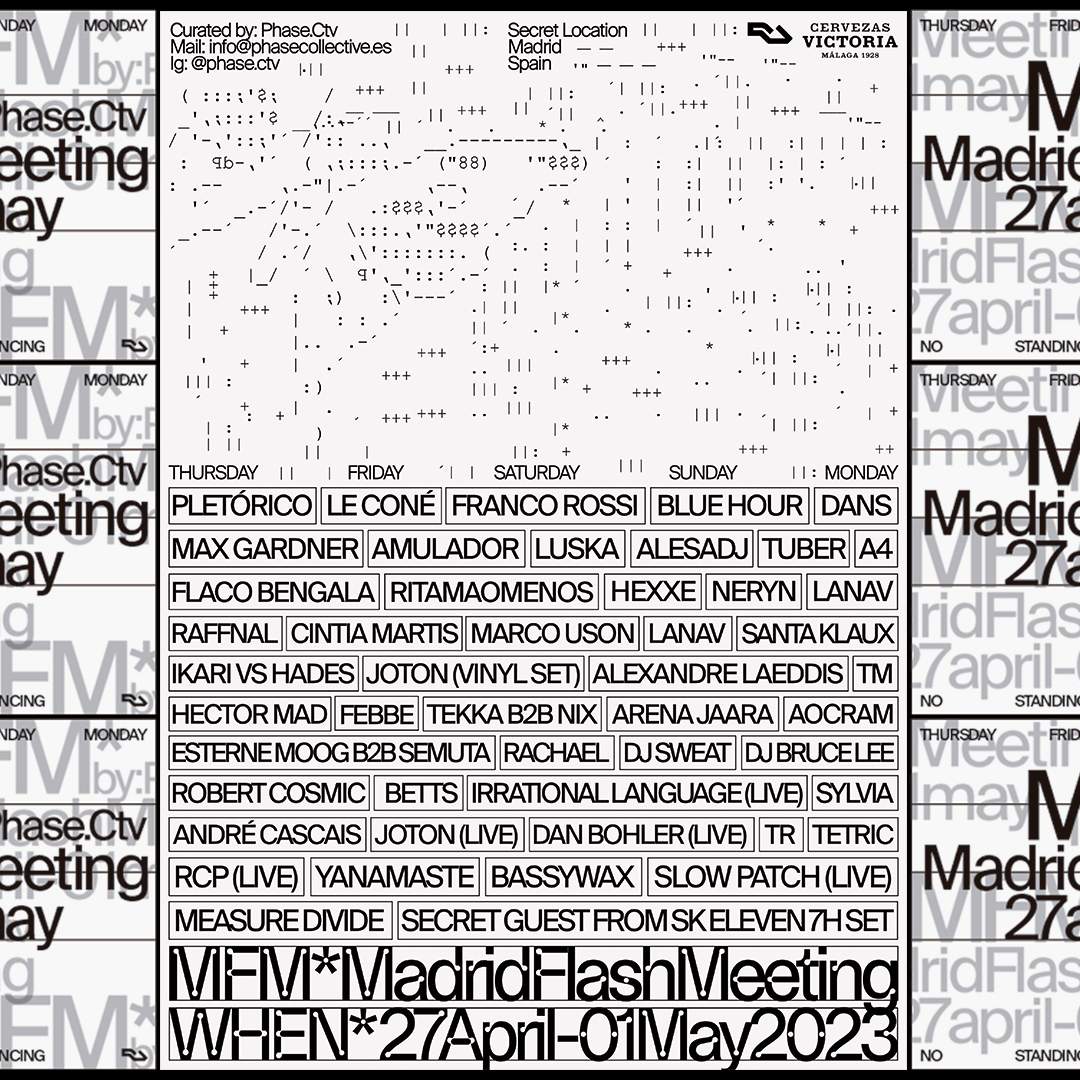 cartel MFM festival música electrónica madrid