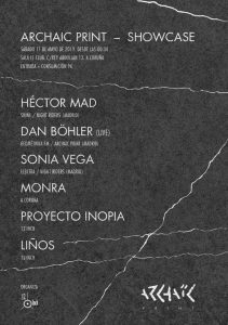 cartel fiesta techno a coruña